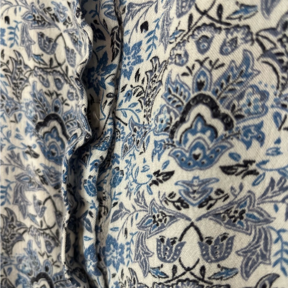 Blue Patterned Women's Top - Picture 3 of 3